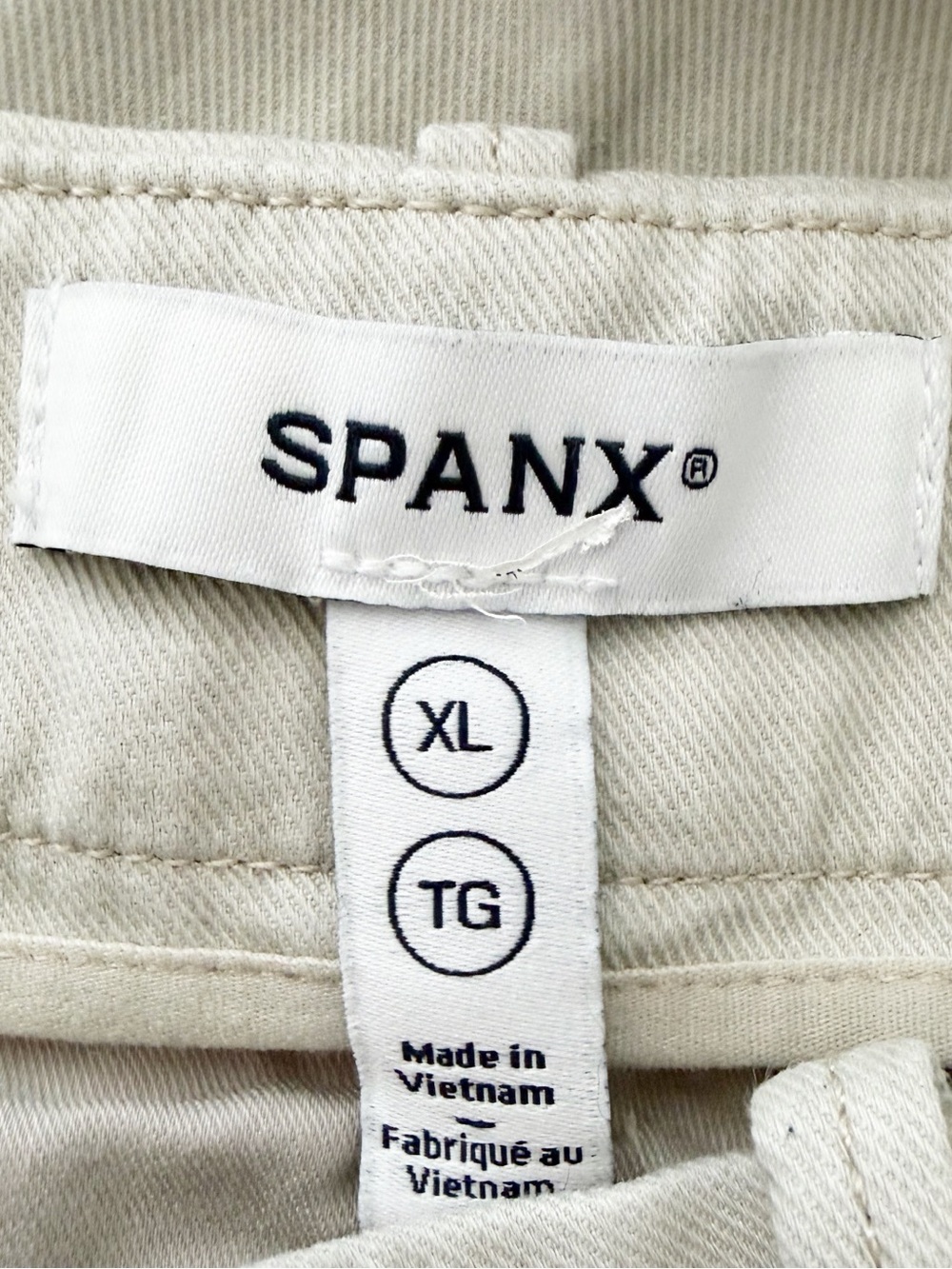 SPANX Supersmooth Stretch Twill Wide Leg Pant In Bone Size XL TALL - Picture 11 of 13